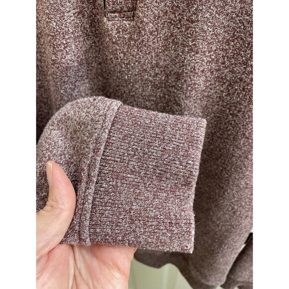 Size Small - Travis Mathew Men's Hideaway 1/4 Zip Golf Top (Heather Wine) 1MQ186 - Picture 7 of 10